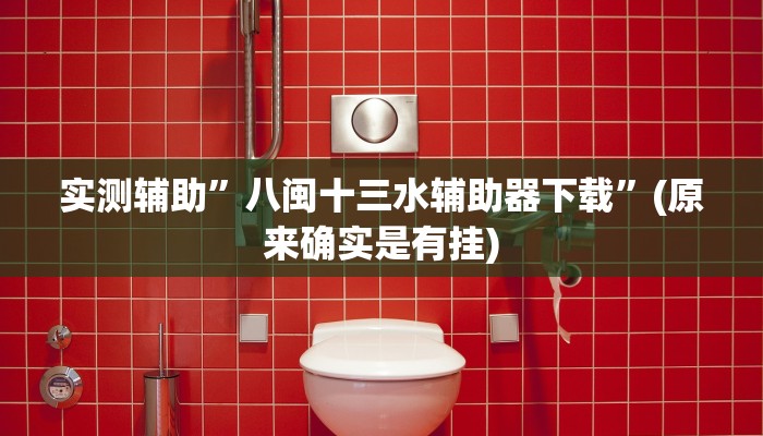 实测辅助”八闽十三水辅助器下载”(原来确实是有挂)