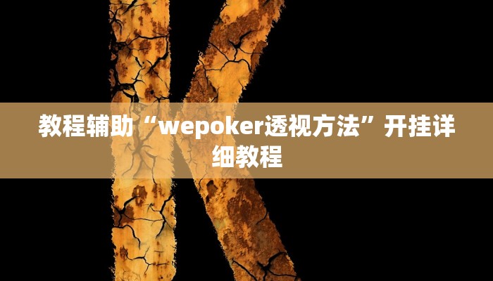 实测教程”HHPoKer透 视挂开挂教程”(详细开挂教程)