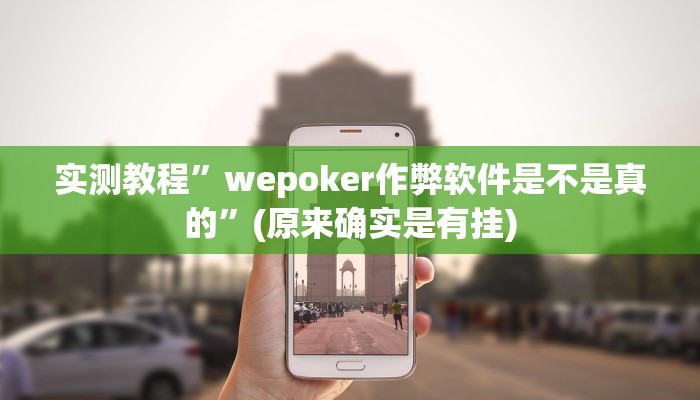 实测教程”打两圈泰州麻将用挂开挂软件”(原来确实是有挂)