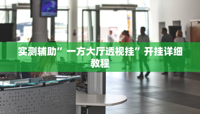 实测辅助”一方大厅透视挂”开挂详细教程