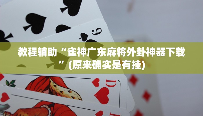 实测教程”新版wepoker开挂教程”(原来确实是有挂)