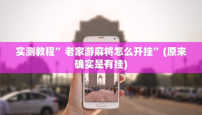 实测教程”老家游麻将怎么开挂”(原来确实是有挂)