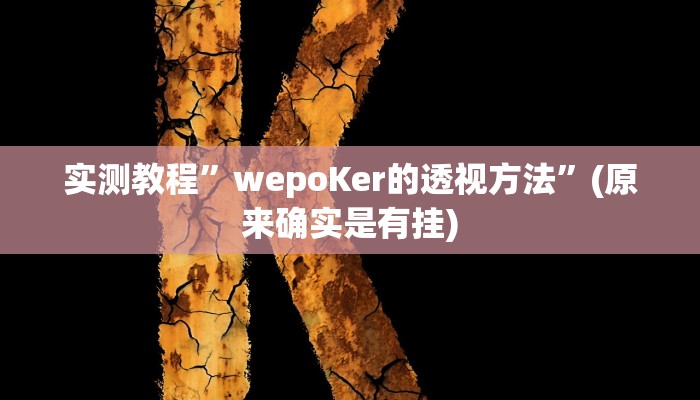 实测教程”罗松十三张开挂怎么买”(原来确实是有挂)