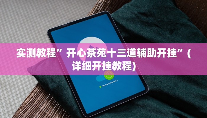 实测教程”开心茶苑十三道辅助开挂”(详细开挂教程)