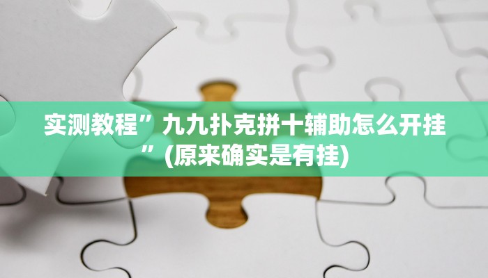 实测辅助”越乡游十三张辅助”(原来确实是有挂)