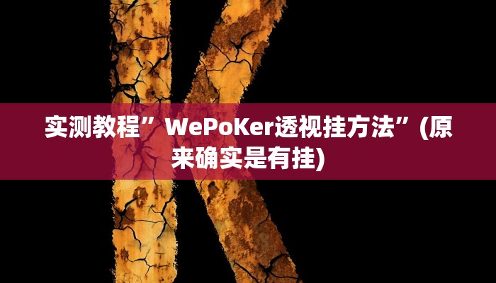 推荐一款“闽游十三水挂正确使用方法”原来真可以开挂