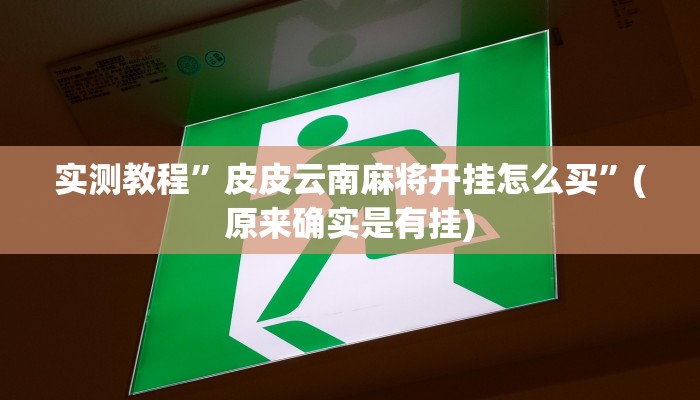 实测教程”德州hhpoker是不是有挂”(原来确实是有挂)