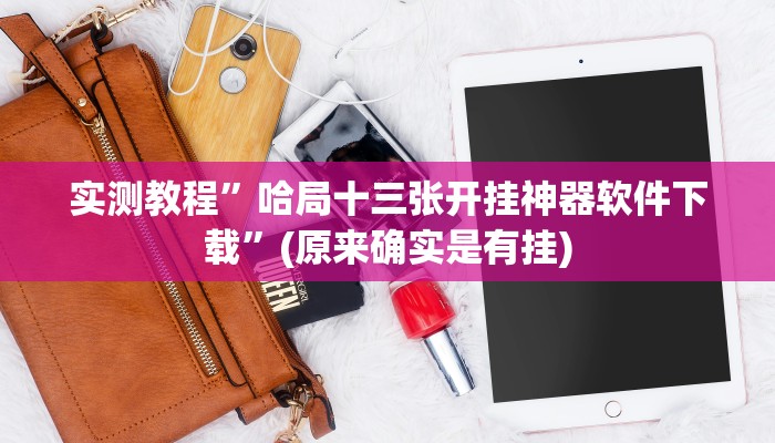 实测教程”哈局十三张开挂神器软件下载”(原来确实是有挂)
