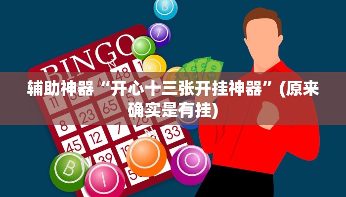 辅助神器“开心十三张开挂神器”(原来确实是有挂)