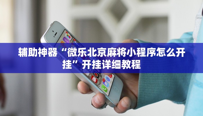 辅助神器“微乐北京麻将小程序怎么开挂”开挂详细教程