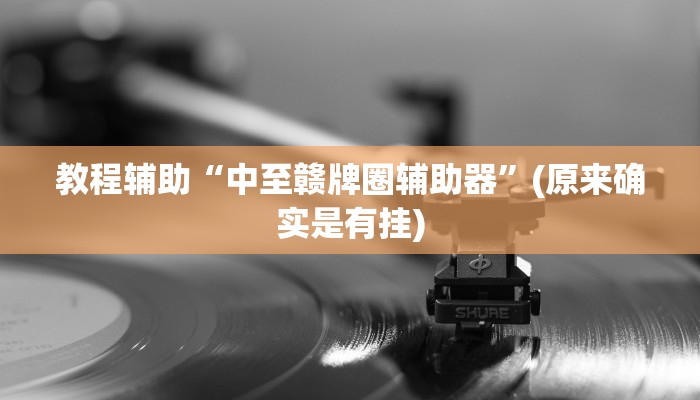 教程辅助!“新道游开挂辅助”原来真可以开挂