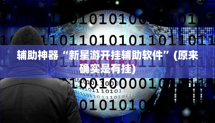 辅助神器“新星游开挂辅助软件”(原来确实是有挂)