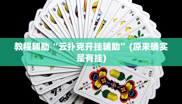 教程辅助“云扑克开挂辅助”(原来确实是有挂)