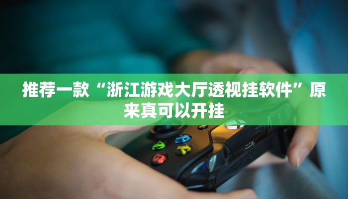 推荐一款“浙江游戏大厅透视挂软件”原来真可以开挂