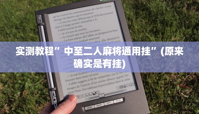 实测教程”中至二人麻将通用挂”(原来确实是有挂)