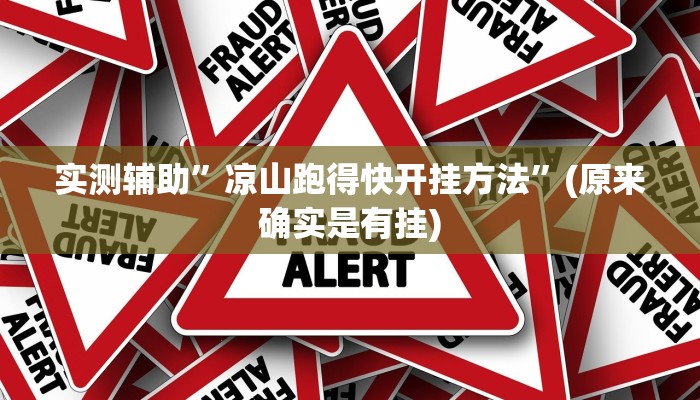 实测辅助”凉山跑得快开挂方法”(原来确实是有挂)