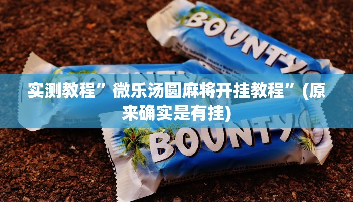 实测教程”微乐汤圆麻将开挂教程”(原来确实是有挂)