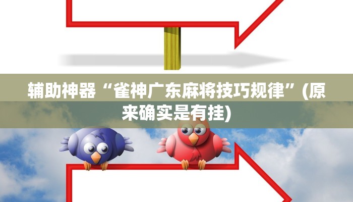 辅助神器“雀神广东麻将技巧规律”(原来确实是有挂)