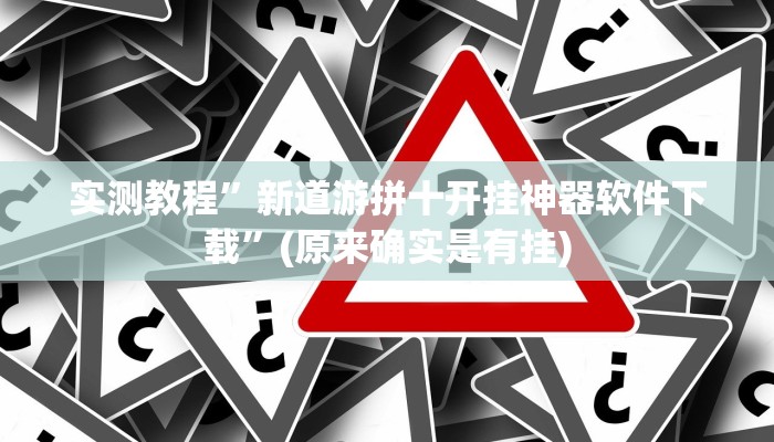 实测教程”新道游拼十开挂神器软件下载”(原来确实是有挂)