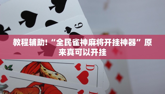 教程辅助!“全民雀神麻将开挂神器”原来真可以开挂