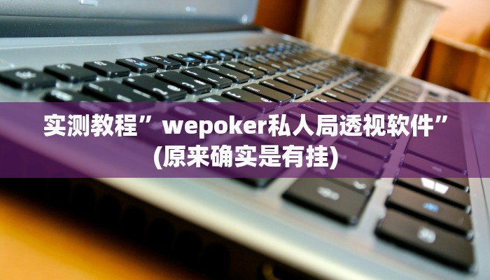 实测教程”wepoker私人局透视软件”(原来确实是有挂)