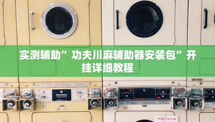 实测辅助”功夫川麻辅助器安装包”开挂详细教程