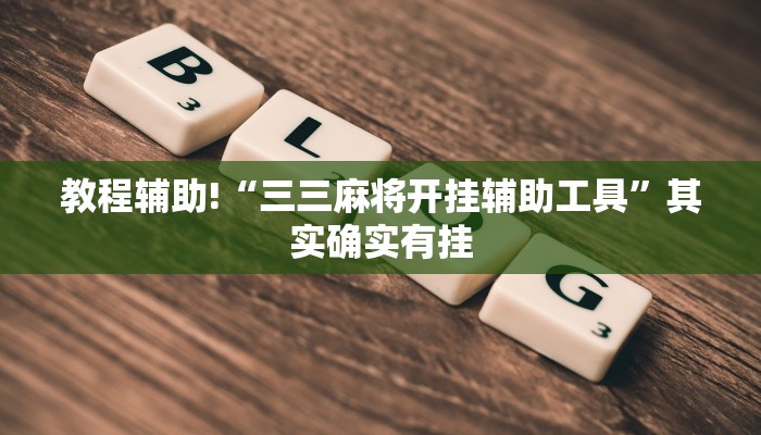 教程辅助!“三三麻将开挂辅助工具”其实确实有挂