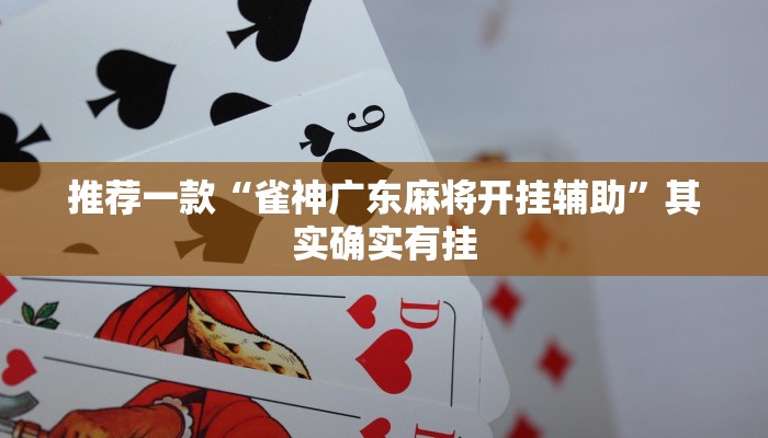 推荐一款“雀神广东麻将开挂辅助”其实确实有挂