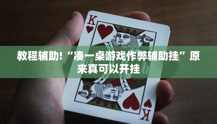 教程辅助!“凑一桌游戏作弊辅助挂”原来真可以开挂