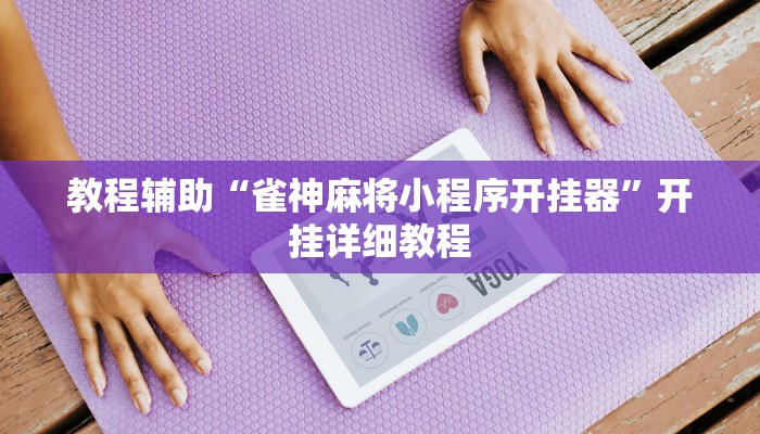 教程辅助“雀神麻将小程序开挂器”开挂详细教程