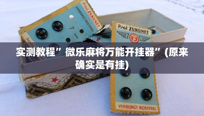 实测教程”微乐麻将万能开挂器”(原来确实是有挂)
