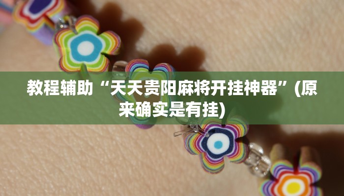 教程辅助“天天贵阳麻将开挂神器”(原来确实是有挂)