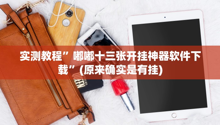 实测教程”嘟嘟十三张开挂神器软件下载”(原来确实是有挂)