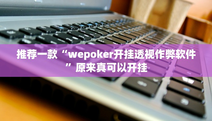 推荐一款“wepoker开挂透视作弊软件”原来真可以开挂