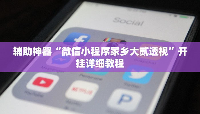 辅助神器“微信小程序家乡大贰透视”开挂详细教程
