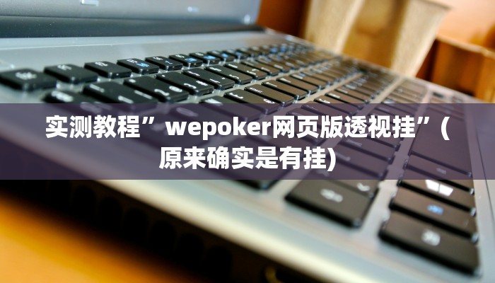 实测教程”wepoker网页版透视挂”(原来确实是有挂)