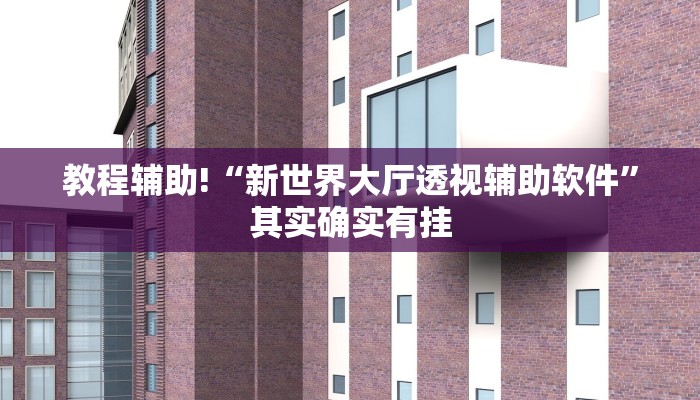 教程辅助!“新世界大厅透视辅助软件”其实确实有挂