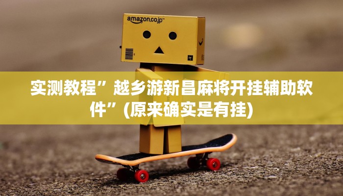 实测教程”越乡游新昌麻将开挂辅助软件”(原来确实是有挂)