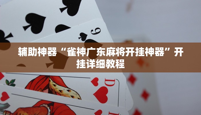 辅助神器“雀神广东麻将开挂神器”开挂详细教程