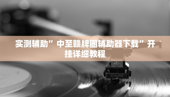 实测辅助”中至赣牌圈辅助器下载”开挂详细教程