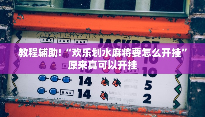 辅助神器“财神十三张开挂神器下载”开挂详细教程