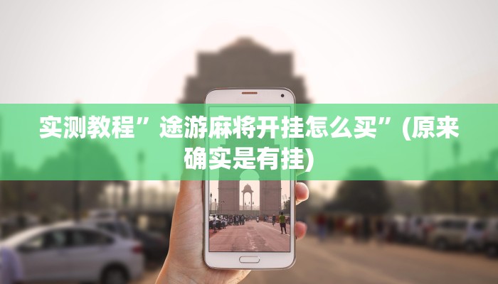 实测教程”途游麻将开挂怎么买”(原来确实是有挂)