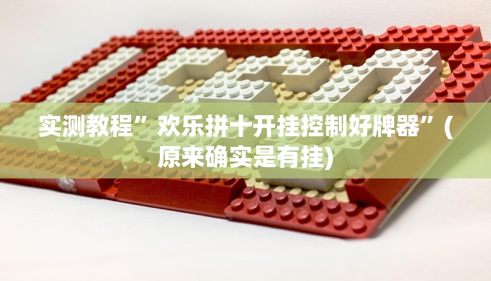 实测教程”欢乐拼十开挂控制好牌器”(原来确实是有挂)