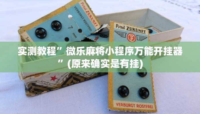 实测教程”微乐麻将小程序万能开挂器”(原来确实是有挂)