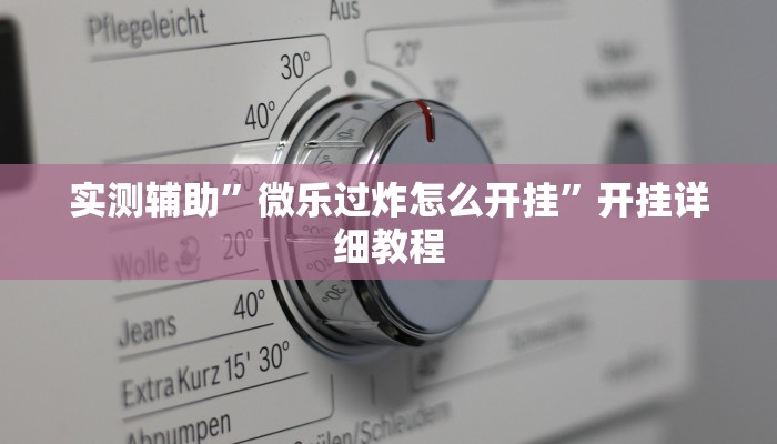 实测辅助”微乐过炸怎么开挂”开挂详细教程