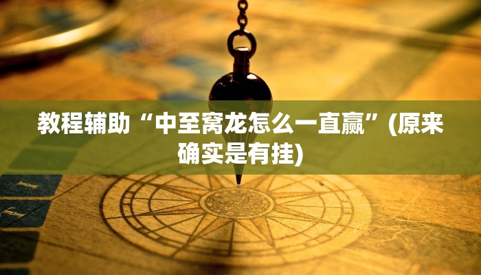 教程辅助“中至窝龙怎么一直赢”(原来确实是有挂)