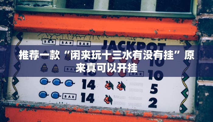 推荐一款“闲来玩十三水有没有挂”原来真可以开挂