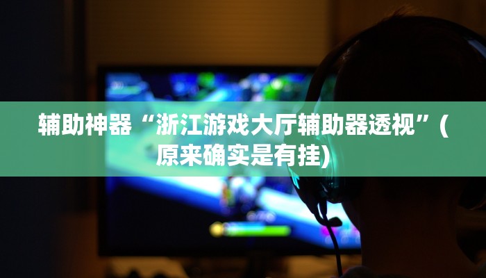 辅助神器“浙江游戏大厅辅助器透视”(原来确实是有挂)