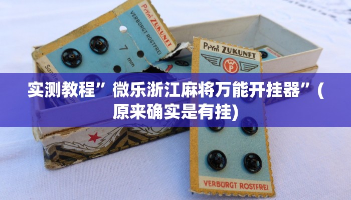 实测教程”微乐浙江麻将万能开挂器”(原来确实是有挂)