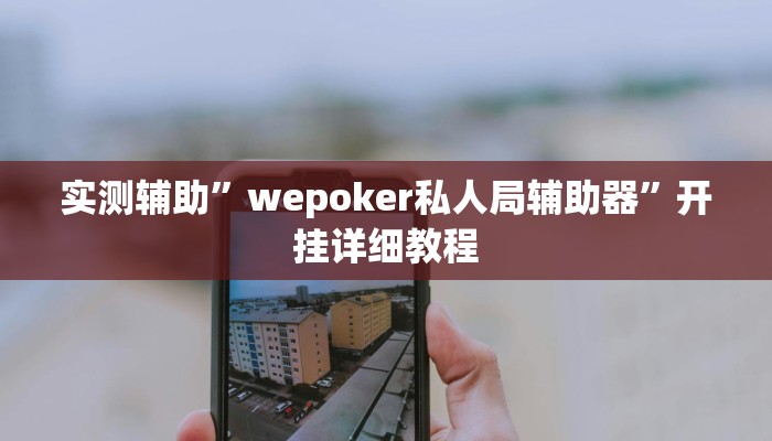 实测辅助”wepoker私人局辅助器”开挂详细教程